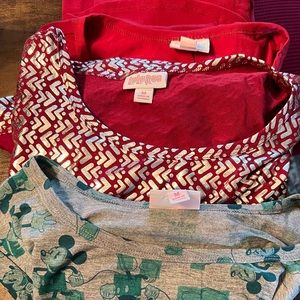 LuLaRoe Carly 3 pack size medium. Rarely or never worn.